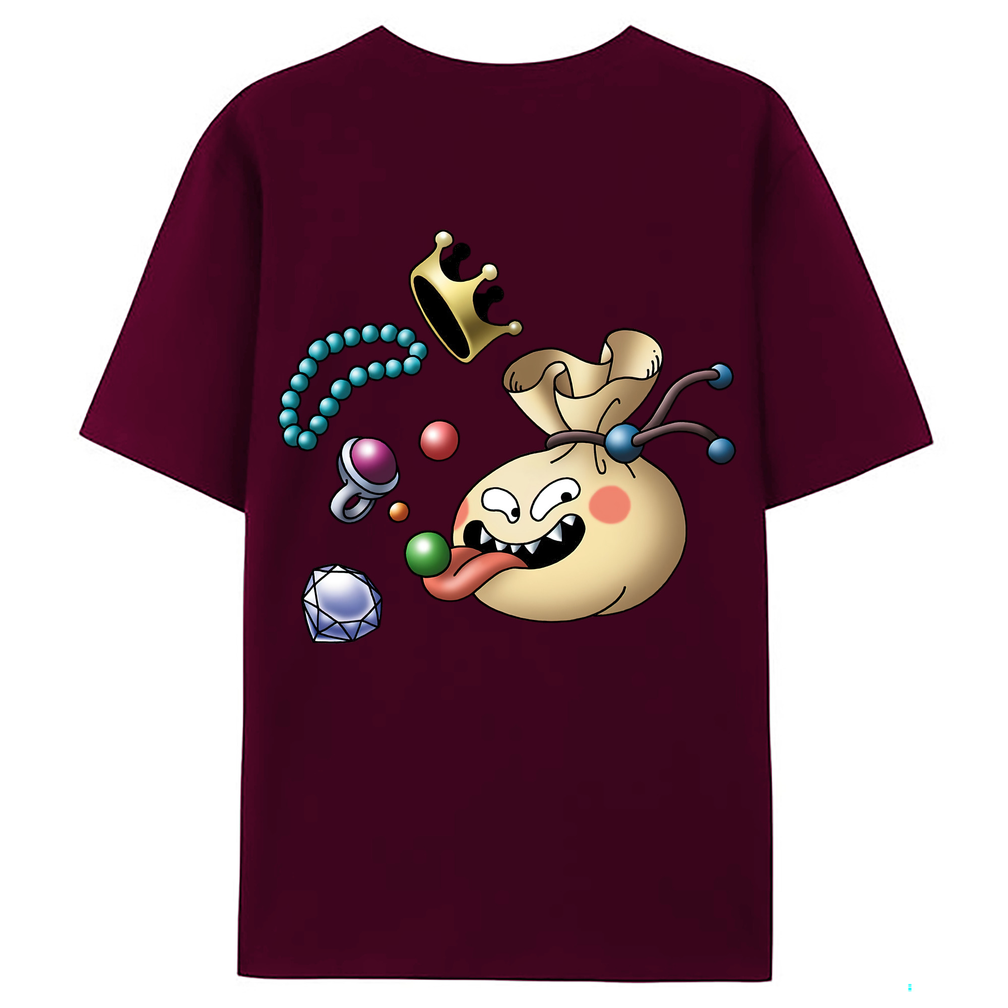 （画像用） ドラゴンクエスト Doragon Kuesuto Dragon Quest レディース半袖Tシャツ(バックプリント)
